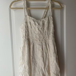 Urban outfitters size S/M white polka dot romper